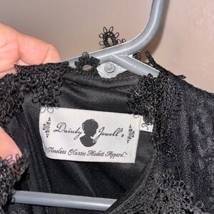 Black dainty jewels dress